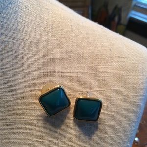 Vintage teal earrings